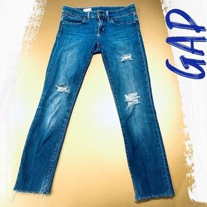 GAP Legging Jean Blue Distressed Jeans Size 26/2
